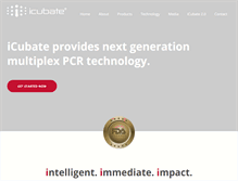 Tablet Screenshot of icubate.com